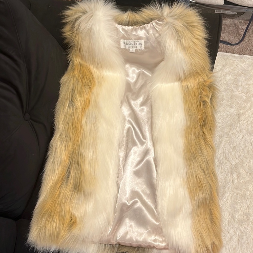 Fabulous Furs faux fur vest